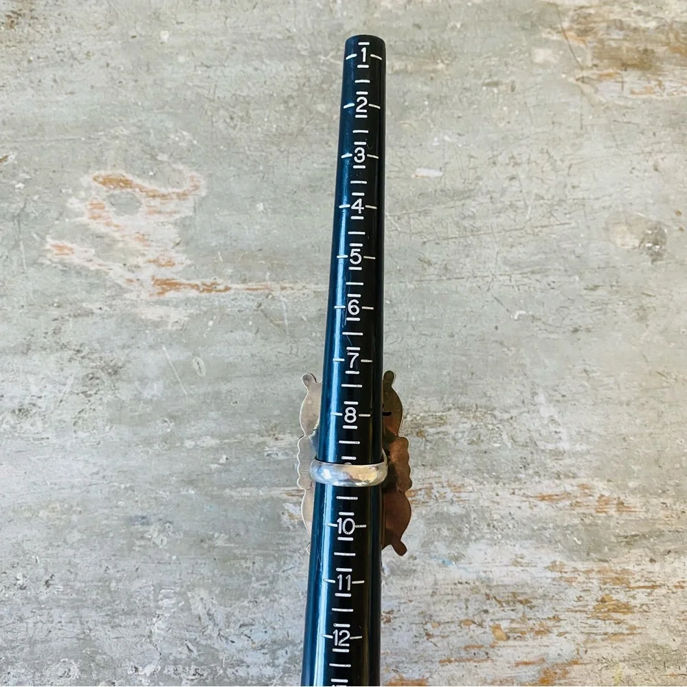 SOLD ♥️ Apache ♥️ Rosella Paxson Sterling Silver & Turquoise Ring - Picture 11 of 14